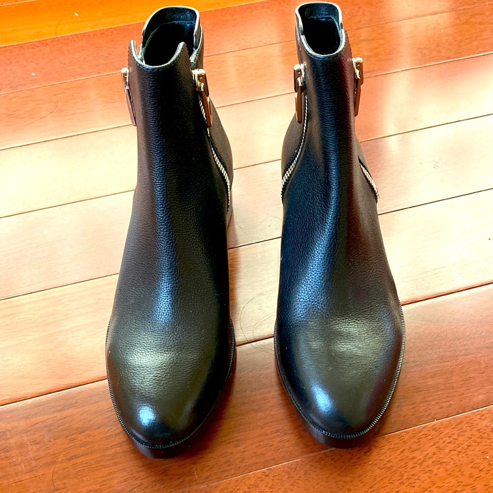 New designer black boots.